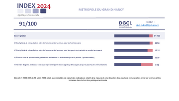 Index égalité professionnel 2024 Index égalité professionnel 2024