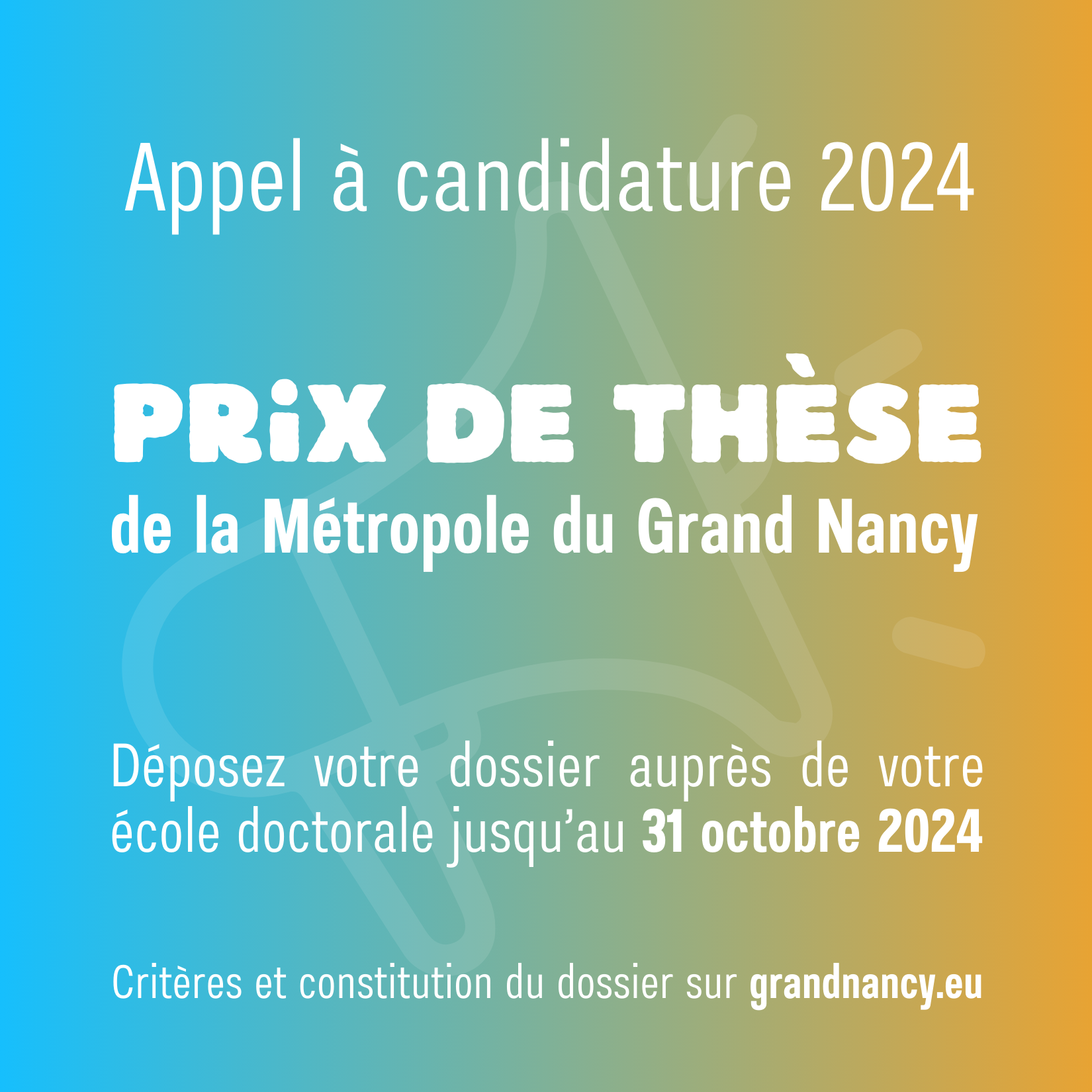 Prix de Thèse 2024 - ouverture de l’appel à candidature ! (1/1)