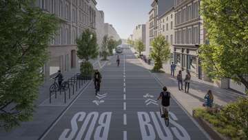 Projection du futur aménagement de la rue Saint-Dizier Projection du futur aménagement de la rue Saint-Dizier